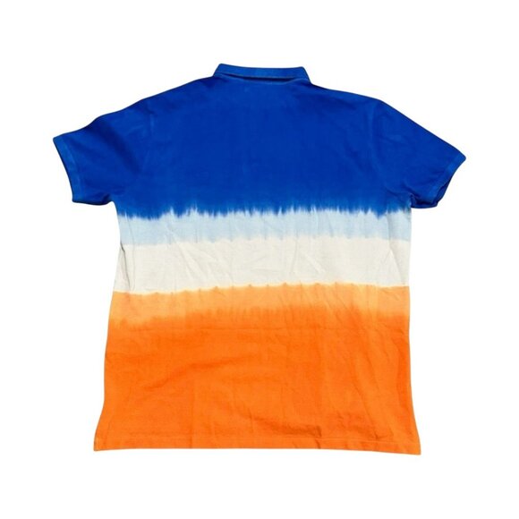 Polo Ralph Lauren Orange White Blue Classic-Fit Tie-Dye Polo Shirt Large L - Picture 10 of 10